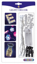 LED Ljusslinga Miniatyrlampor 10 st Ljuslinga Stearinljus Batteri Lampa