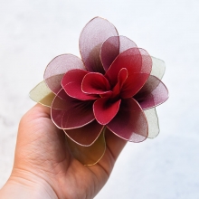 Nylon Tyg Längd: 60 cm Plommon Blomtillverkning