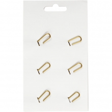 Gem Fågel stl. 32 x 40 mm Guld 6 st Dekorativa