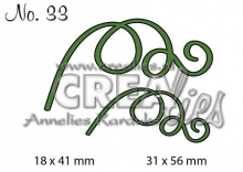 Dies 2 st Rankor -3 Crealies till scrapbooking, pyssel och hobby