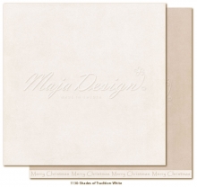 Maja Monochromes Shades of Tradition White Cardstock Design 12"x12"