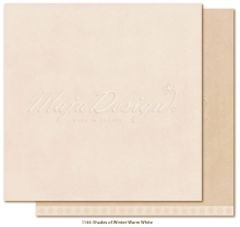 Maja Monochromes Shades of Winter Warm White Cardstock Design 12"x12"