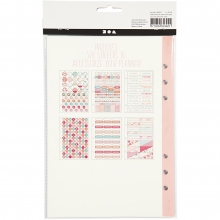 Stickersbok A5 Korall Bullet Journaling Klistermärken