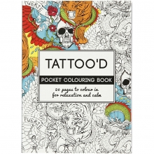 Målarbok A6 Mindfulness Antistress Coloring Tattood