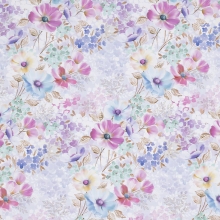 Presentpapper - B: 50 cm - Blommor i Pastell - 5 m