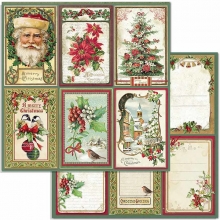 Papper Stamperia - Classic Christmas - Cards