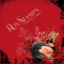 Paper Pack Rox Stamps Pin Up Girls 14x14 cm Scrapbooking Papper