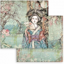 Paper Pad Stamperia Sir Vagabond in Japan 12x12 Tum