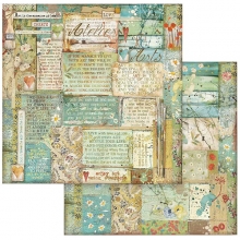 Paper Pad Stamperia Atelier des Arts 8x8 Tum Pappersblock 4 8