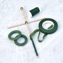 Flaggstänger av Trä - 5 x 255 mm - 12 st