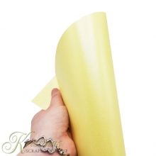 Pärlemo Papper A4 Gul 20 ark 220g Pärlemorpapper Metallpapper