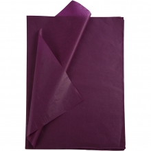 Silkespapper 50x70 cm Violett 10 ark till scrapbooking, pyssel och hobby
