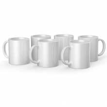 Cricut Ceramic Mug White 425ml - 6 st