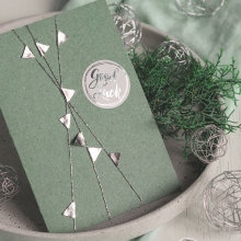 Dekorationstejp - Glittertejp 5-pack - Silver Glossy