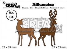 Dies - Silhouetzz - 2 Reindeer - Crealies