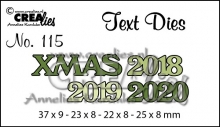 Dies XMAS 2018 2019 2020 Crealies Jul stans