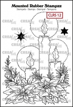 Rubber Stamp Crealies no. 12 Candles Stämplar Uppdelat på Tillverkare