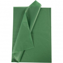 Silkespapper 50 x 70 cm Grön 25 ark till scrapbooking, pyssel och hobby