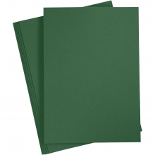 Färgad kartong A4 180 g Grangrön 20 ark till scrapbooking, pyssel och hobby