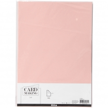 Färgad kartong A4 210 g Rosa 10 st till scrapbooking, pyssel och hobby