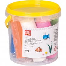 Leklera Modellera - 12 Mixade Färger - 700 g - Knorr Prandell