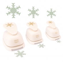 Stansar i Set Vaessen - Snöflingor 3 st - 15-38 mm