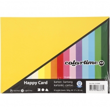 Färgad Kartong A4 30 ark 180 gr Happy Card Springtime