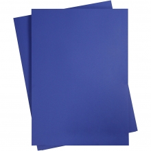Färgad kartong - A2 - 180 g - Kungsblå - 10 ark