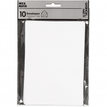 Kuvert C6 Vit 10 st Papper Kort Bröllop Kärlek