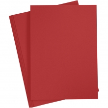 Papper A4 Röd 20 st 80 g Under 170 gram till scrapbooking, pyssel och hobby