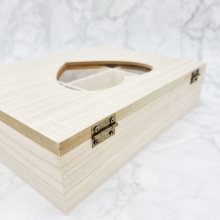 Träask Med Lock - 6 Fack - Hjärta - 24 x 18 cm