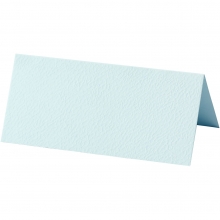Placeringskort - Ljusblå - 9x4 cm - 10 st
