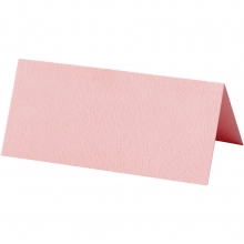 Placeringskort - Rosa - 9x4 cm - 10 st