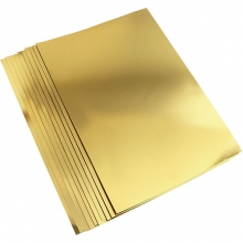 Metallkartong i Guld A4 10-pack