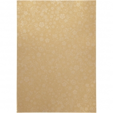 Mönstrade Papper A4 - Guld Swirl - 20 st