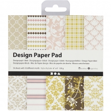 Paper Pad 6"x6" 120 g Grön, Rosa 50ark Pappersblock 4 8 Tum