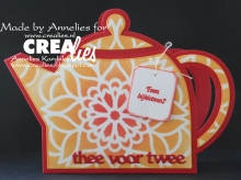 Dies Cardzz no. 3 Teapot Crealies till scrapbooking, pyssel och hobby