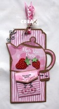 Dies Cardzz no. 3 Teapot Crealies till scrapbooking, pyssel och hobby