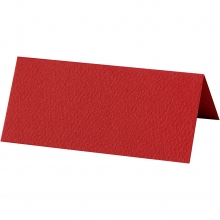 Bordsplaceringskort - Röd - 9x4 cm - 20 st