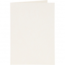 Kort och kuvert A6 Råvit 6 set Papper Bröllop Kärlek