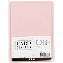 Kort och kuvert A6 Rosa 6 set C6 till scrapbooking, pyssel och hobby