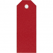 Manillamärken 3x8 cm - Röd - 20 st