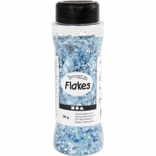 Terrazzo flakes Blå 90g Bladguld till scrapbooking, pyssel och hobby