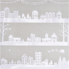 Papper Vivi Gade 12"x12" 3 ark Hus & Snöflingor Design