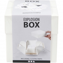 Exploding Box H: 12 cm Off White Presentask Vikask Presentinslagning