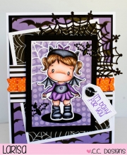 Stämpel CC Design Batty Birgitta Halloweenpyssel Höstpyssel