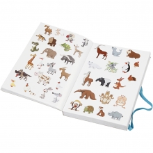 Bok Med Stickers | 11,5x17x1,5 cm 80 Sidor Klistermärken