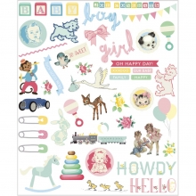 Die cuts 15-125 mm 120 g Baby 96 st Pappersfigurer