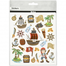 Stickers 15 x 16,5 cm Pirater Klistermärken