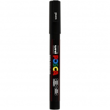 Posca Marker Fine Bullet PC-3M Black Penna 1,5 mm